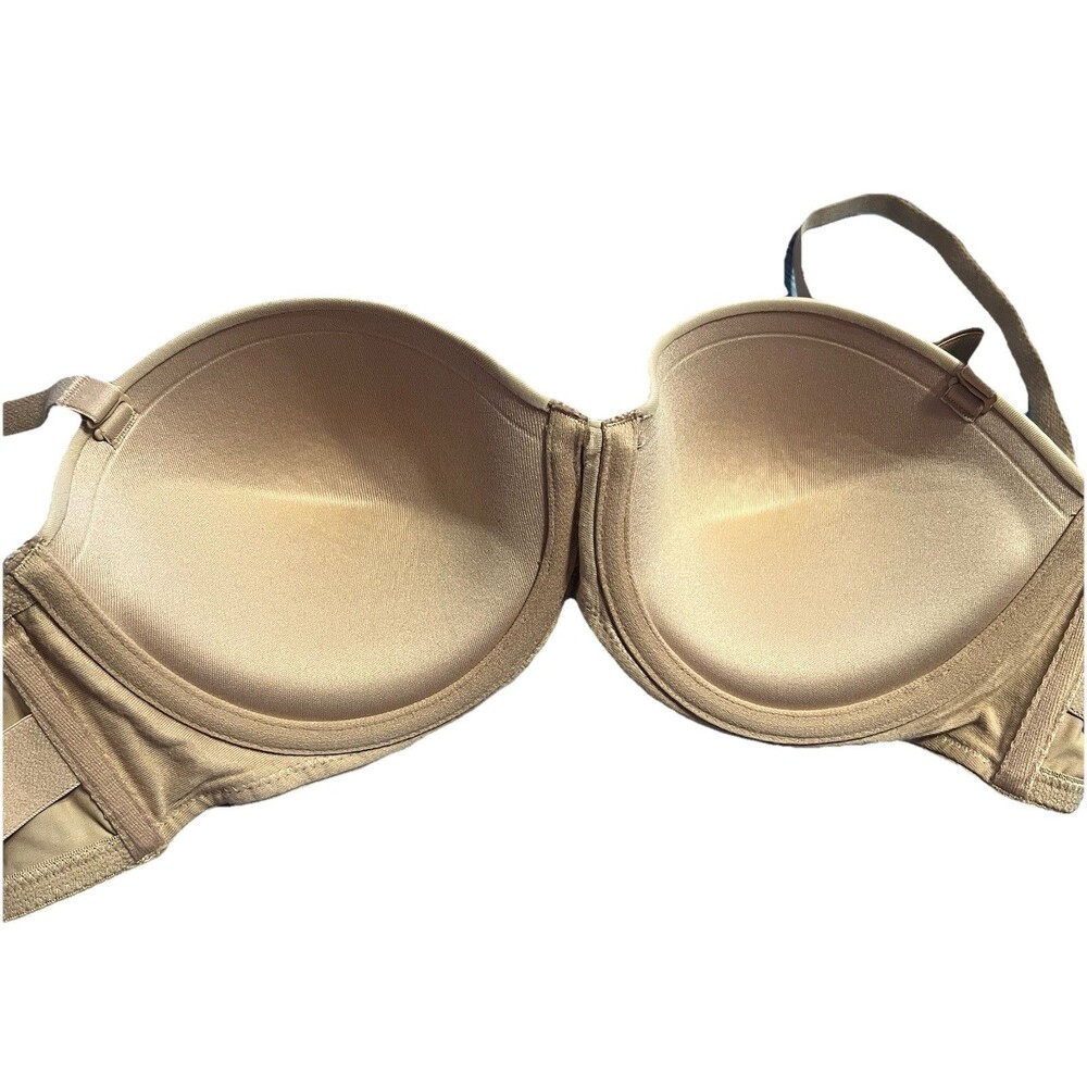 Maidenform Ultimate Stay Put Strapless Underwire Beige Bra #SE6990 Size 38B - Picture 5 of 11